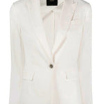 Blazer con revere a lancia 100987A0IM Z15 PINKO White 