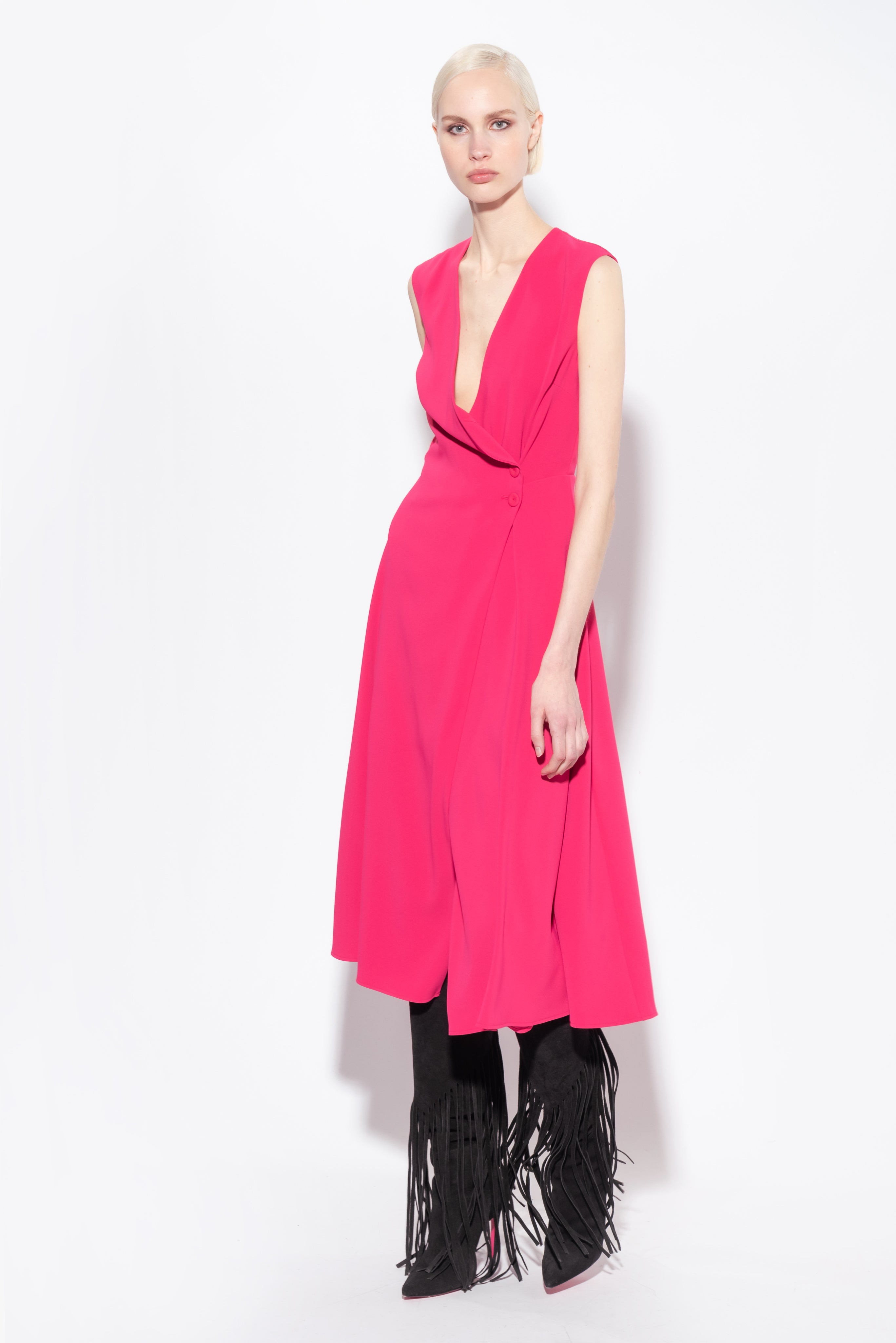 Abito longuette 1011527624 P87 PINKO Fuxia 
