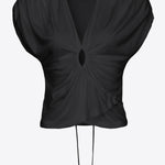Top incrociato in jersey 102270A1C4 Z99 PINKO Black 