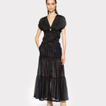 Top incrociato in jersey 102270A1C4 Z99 PINKO Black 