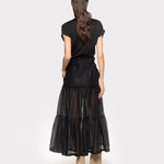 Top incrociato in jersey 102270A1C4 Z99 PINKO Black 