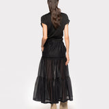 Top incrociato in jersey 102270A1C4 Z99 PINKO Black 