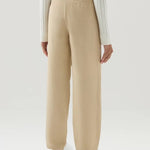 Pantaloni con cintura in misto lino viscosa CFWWTR0151FRUT3043 8925 WOOLRICH Feather beige 