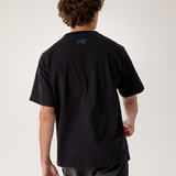 T-Shirt manica corta stampata KRAGG COTTON LITHOGRAPHICA SS M X0000099 01 ARC'TERYX Black 