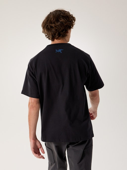 T-Shirt manica corta stampata KRAGG COTTON LITHOGRAPHICA SS M X0000099 01 ARC'TERYX Black 