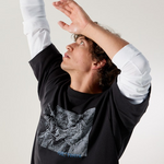 T-Shirt manica corta stampata KRAGG COTTON LITHOGRAPHICA SS M X0000099 01 ARC'TERYX Black 