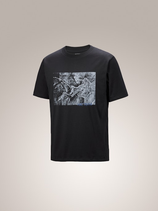 T-Shirt manica corta stampata KRAGG COTTON LITHOGRAPHICA SS M X0000099 01 ARC'TERYX Black 