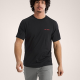 T-Shirt manica corta KRAGG SL COTTON BLURRED BIRD SS M X00000 01 ARC'TERYX Black/dynasty 