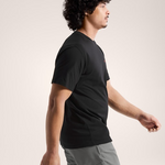 T-Shirt manica corta KRAGG SL COTTON BLURRED BIRD SS M X00000 01 ARC'TERYX Black/dynasty 