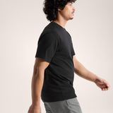 T-Shirt manica corta KRAGG SL COTTON BLURRED BIRD SS M X00000 01 ARC'TERYX Black/dynasty 