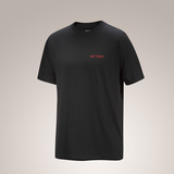 T-Shirt manica corta KRAGG SL COTTON BLURRED BIRD SS M X00000 01 ARC'TERYX Black/dynasty 