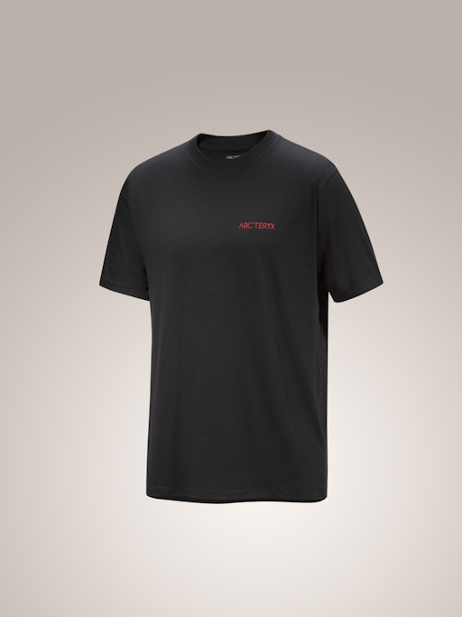 T-Shirt manica corta KRAGG SL COTTON BLURRED BIRD SS M X00000 01 ARC'TERYX Black/dynasty 