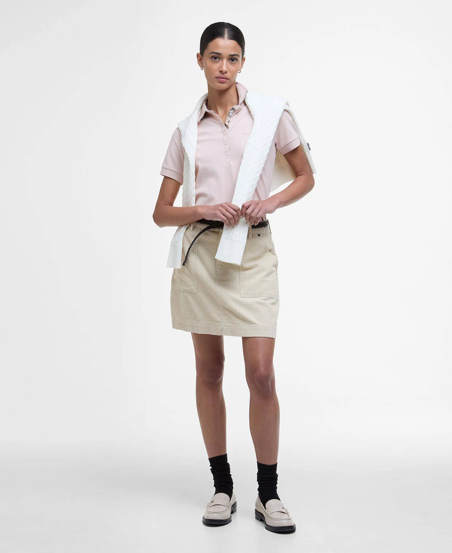 Polo manica corta LML0634 LML PI38 BARBOUR Primrose pink/hessian 