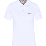 Polo manica corta con inserti tartan LML0634 LML WH33 BARBOUR White/hessian 