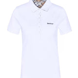 Polo manica corta con inserti tartan LML0634 LML WH33 BARBOUR White/hessian 