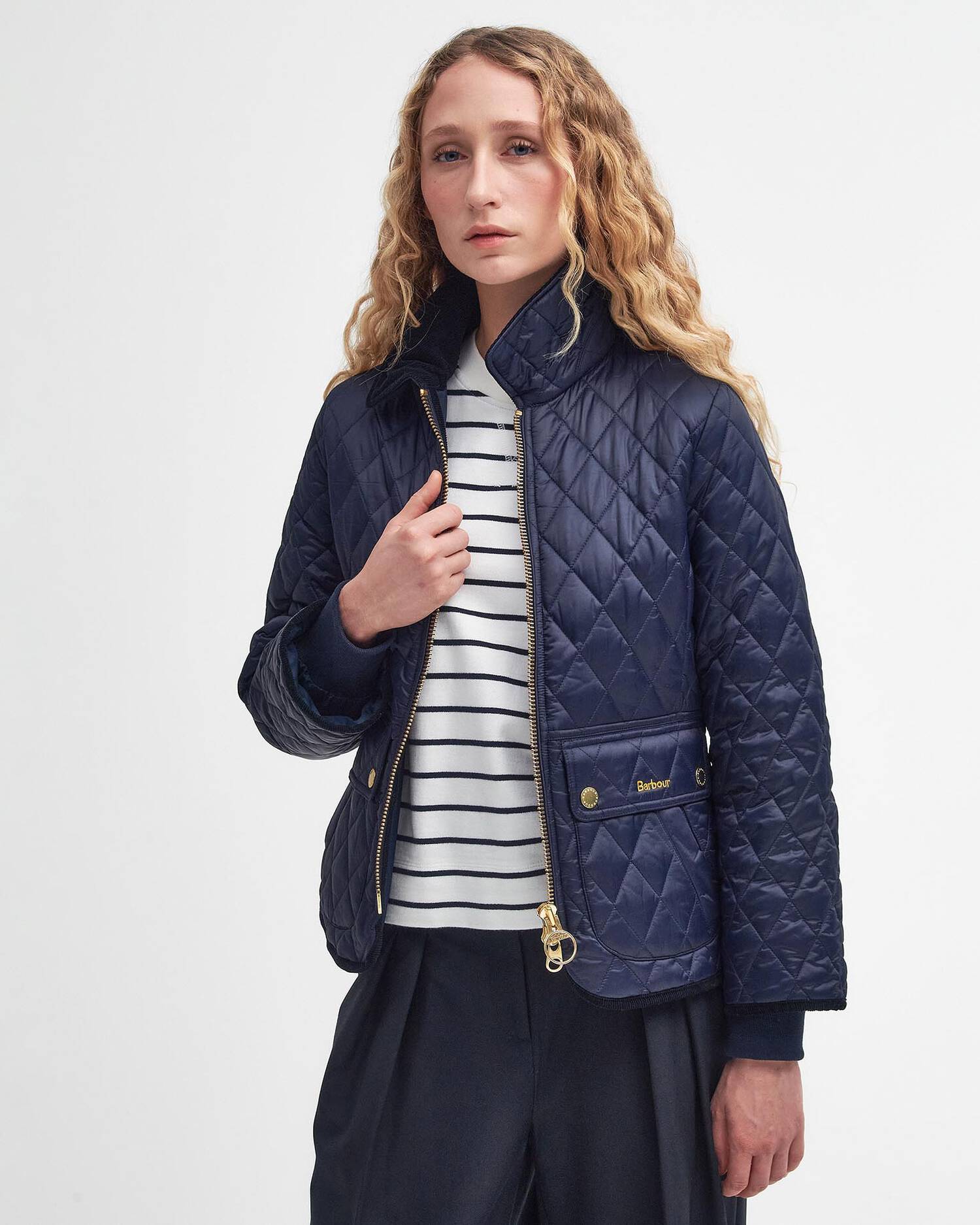 Giacca trapuntata dalla vestibilità aderente LQU1765 LQU NY71 BARBOUR Blue 