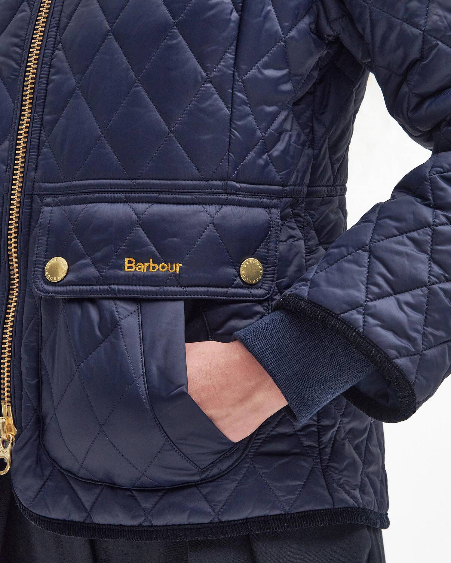 Giacca trapuntata dalla vestibilità aderente LQU1765 LQU NY71 BARBOUR Blue 
