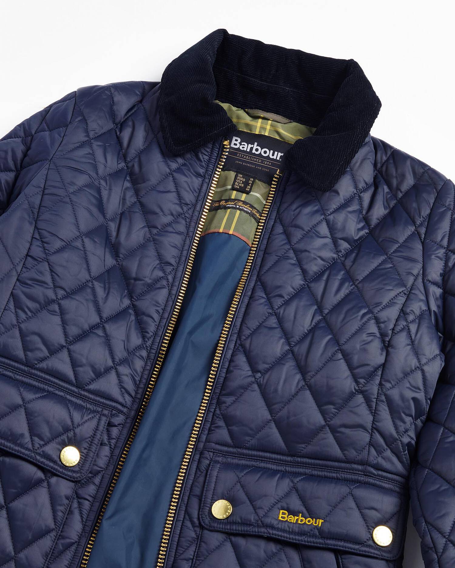 Giacca trapuntata dalla vestibilità aderente LQU1765 LQU NY71 BARBOUR Blue 
