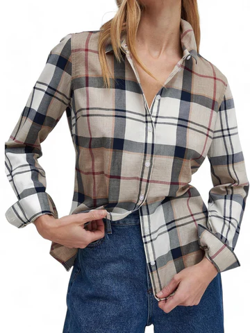 Camicia a quadri tartan LSH1353 LSH BR37 BARBOUR Hessian tartan 