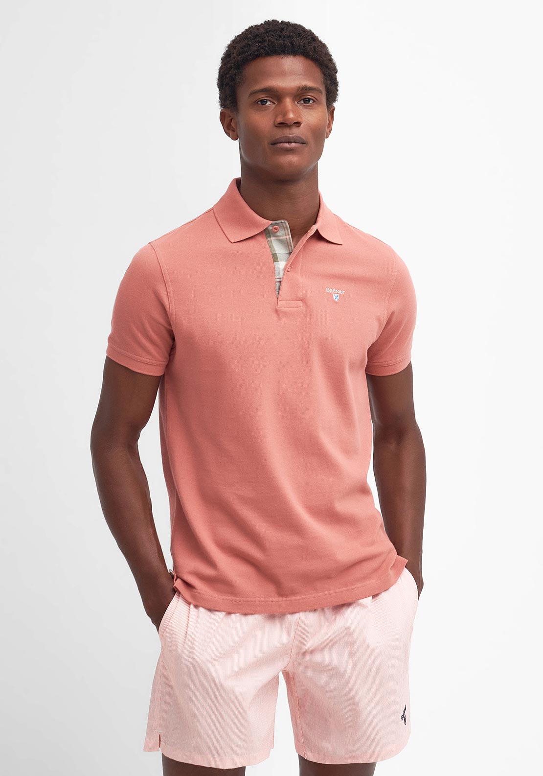 Polo in cotone MML0012 MML PI55 BARBOUR Pink clay 