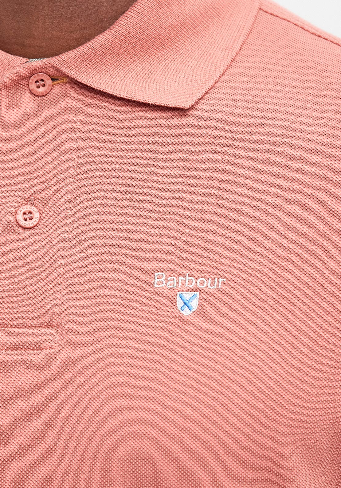 Polo in cotone MML0012 MML PI55 BARBOUR Pink clay 