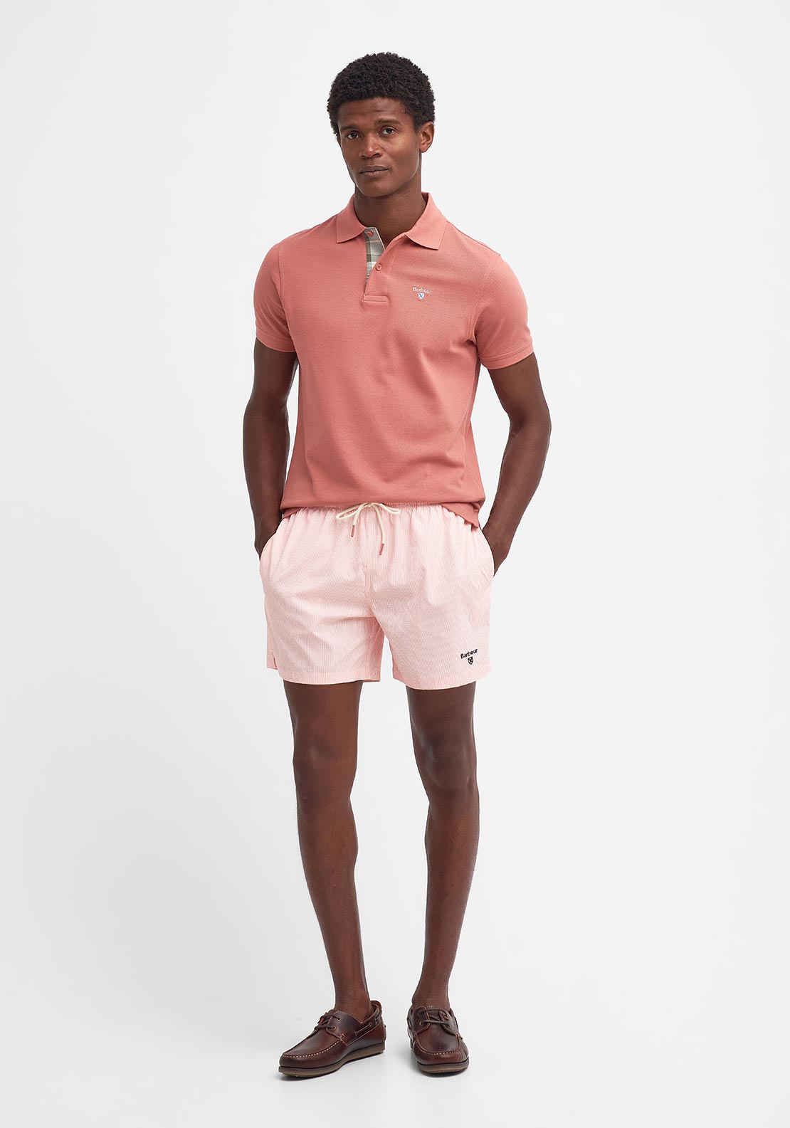 Polo in cotone MML0012 MML PI55 BARBOUR Pink clay 