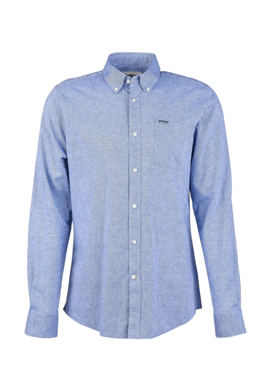 Camicia manica lunga in misto lino MSH5090 MSH BL33 BARBOUR Blue 