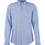 Camicia manica lunga in misto lino MSH5090 MSH BL33 BARBOUR Blue 