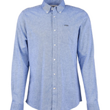 Camicia manica lunga in misto lino MSH5090 MSH BL33 BARBOUR Blue 