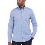 Camicia manica lunga in misto lino MSH5090 MSH BL33 BARBOUR Blue 
