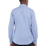 Camicia manica lunga in misto lino MSH5090 MSH BL33 BARBOUR Blue 