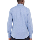 Camicia manica lunga in misto lino MSH5090 MSH BL33 BARBOUR Blue 