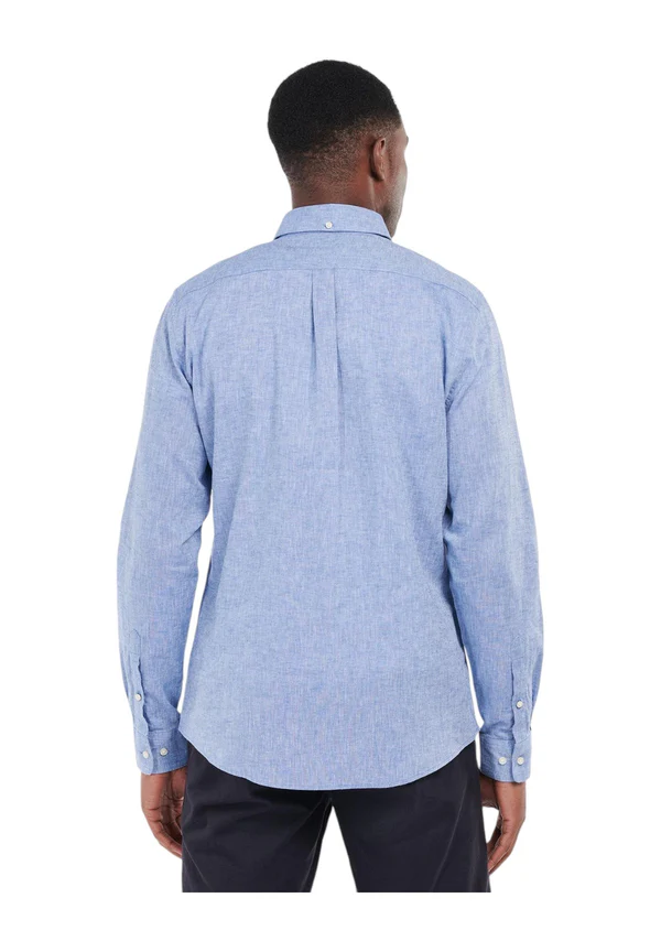 Camicia manica lunga in misto lino MSH5090 MSH BL33 BARBOUR Blue 