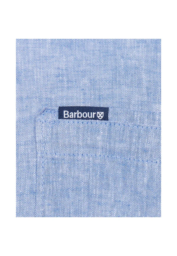 Camicia manica lunga in misto lino MSH5090 MSH BL33 BARBOUR Blue 
