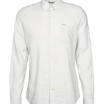 Camicia manica lunga in misto lino MSH5090 MSH WH11 BARBOUR White 