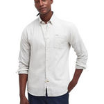 Camicia manica lunga in misto lino MSH5090 MSH WH11 BARBOUR White 