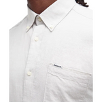 Camicia manica lunga in misto lino MSH5090 MSH WH11 BARBOUR White 