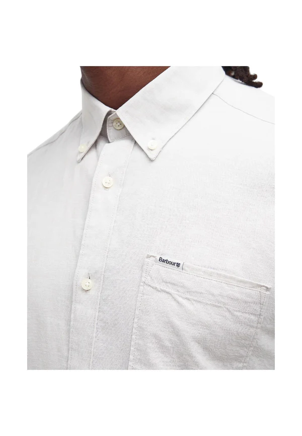 Camicia manica lunga in misto lino MSH5090 MSH WH11 BARBOUR White 