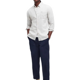 Camicia manica lunga in misto lino MSH5090 MSH WH11 BARBOUR White 