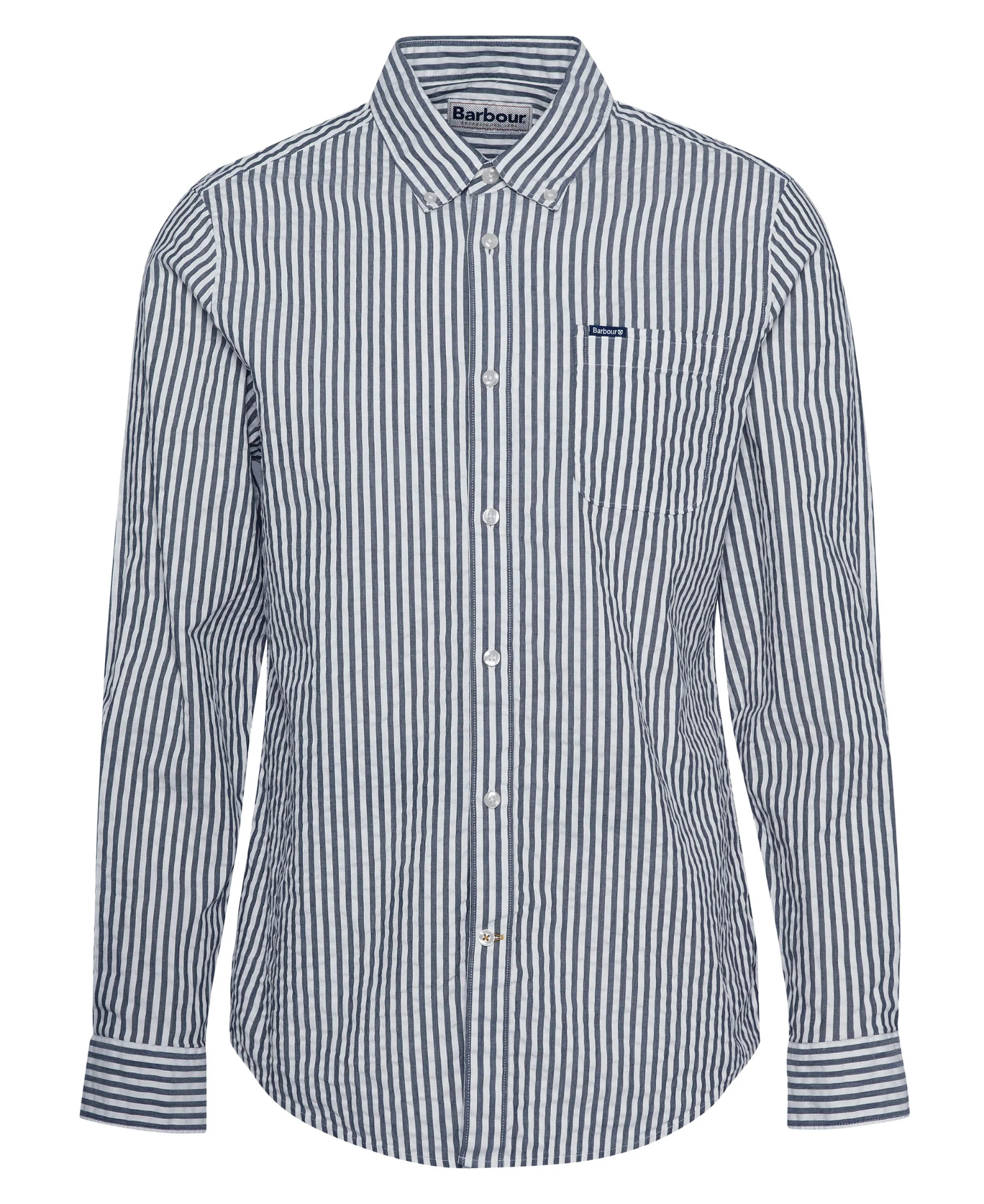 Camicia in cotone seersucker MSH5577 MSH NY91 BARBOUR Navy 