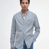 Camicia in cotone seersucker MSH5577 MSH NY91 BARBOUR Navy 