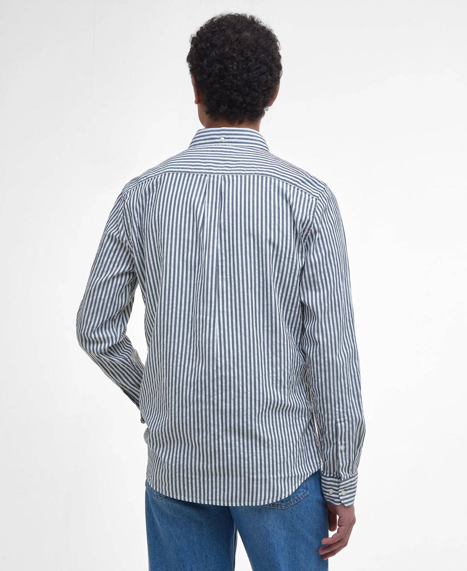 Camicia in cotone seersucker MSH5577 MSH NY91 BARBOUR Navy 