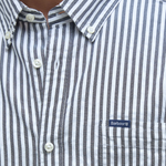 Camicia in cotone seersucker MSH5577 MSH NY91 BARBOUR Navy 
