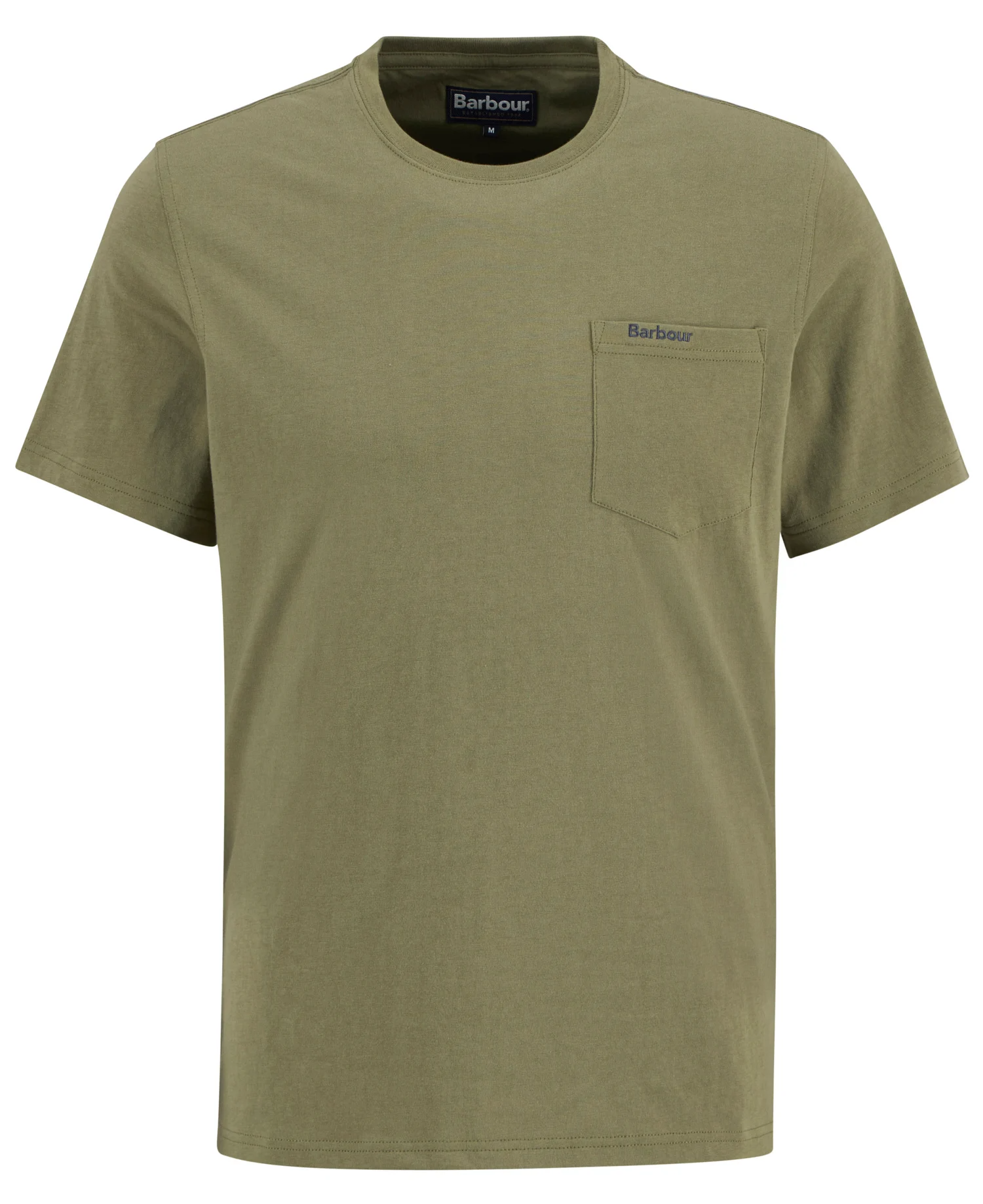 T-Shirt con taschino MTS1114 MTS OL37 BARBOUR Grey olive 