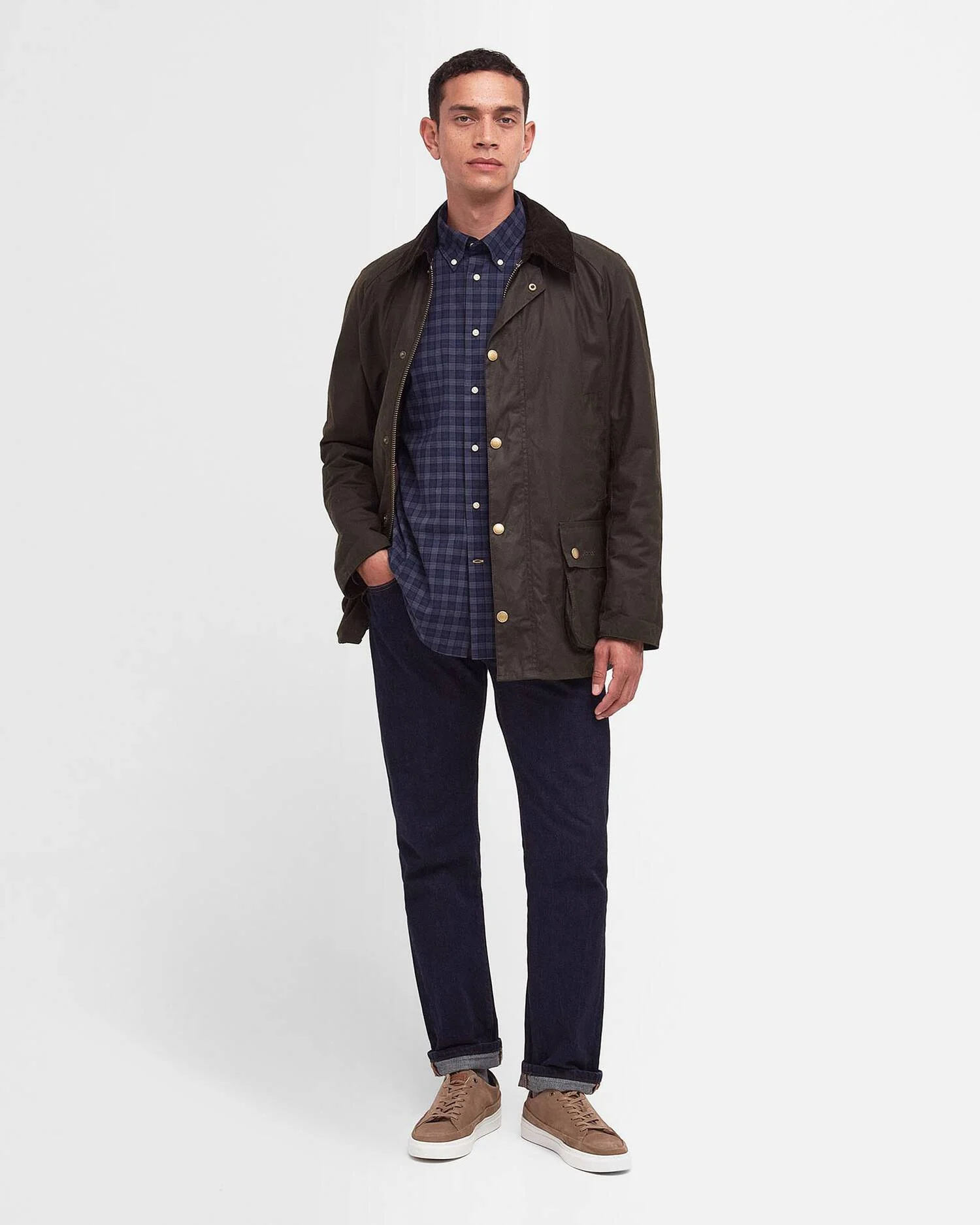 Giaccone cerato MWX0339 MWX OL71 BARBOUR Olive 