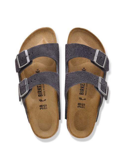Ciabatta in pelle scamosciata ARIZONA 1031625 CHARCOAL BIRKENSTOCK Charcoal 