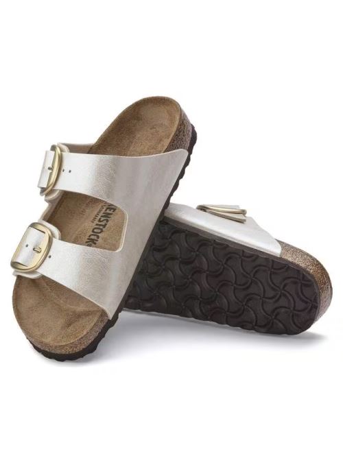 Ciabatta in pelle ARIZONA BIG BUCKLE 1020021 GRACEFUL PEARL WHITE BIRKENSTOCK Graceful pearl white 