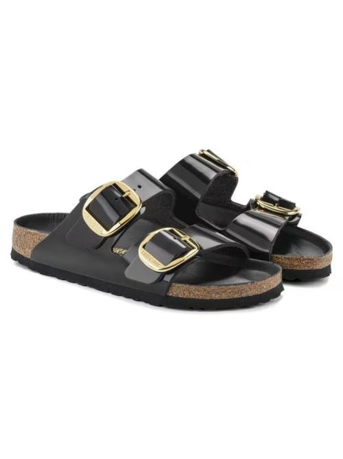 Ciabatta in vernice ARIZONA BIG BUCKLE 1021476 SHINE BLACK BIRKENSTOCK Shine black 