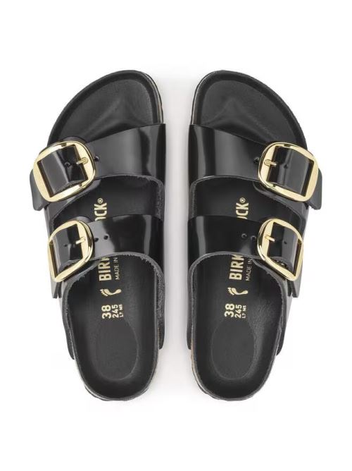 Ciabatta in vernice ARIZONA BIG BUCKLE 1021476 SHINE BLACK BIRKENSTOCK Shine black 