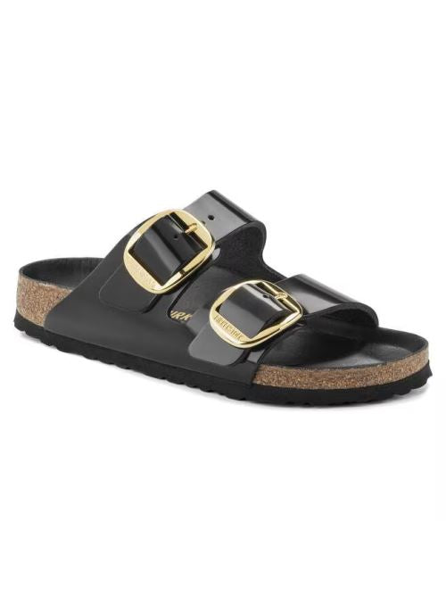 Ciabatta in vernice ARIZONA BIG BUCKLE 1021476 SHINE BLACK BIRKENSTOCK Shine black 